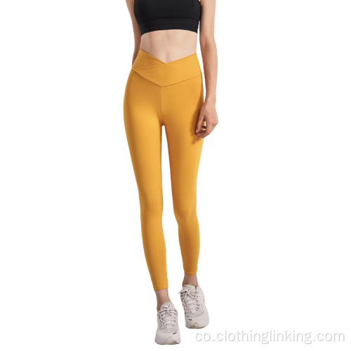 YOGA Donne spazzolate leggings leggeri Pantaloni di yoga